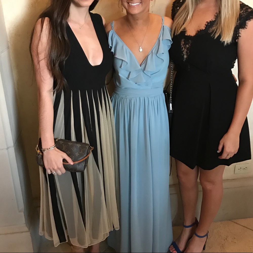 Asos cream and black dress!